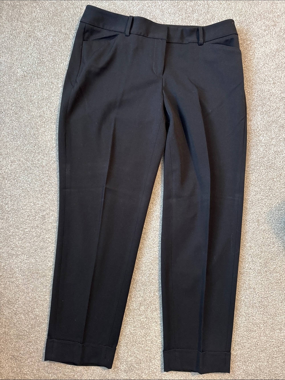 White House Black Market Black Tapered Ankle Pants - Size 8R